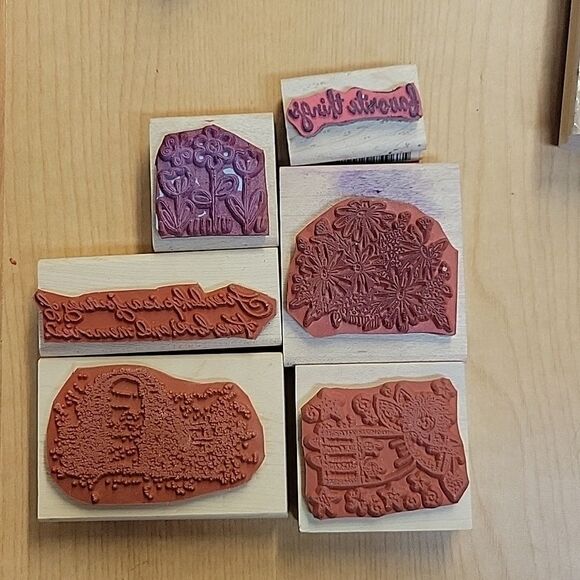 Stampin Up lot of 29 spring stamps and ink pads (set M) - Picture 9 of 12